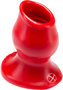 Oxballs Pig-hole-3 Large Silicone Hollow Butt Plug - Red