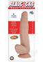 Realcocks Dual Layered #6 Bendable Dildo Curved 8in - Vanilla